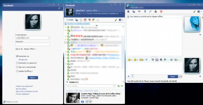 تحميل  Facebook skin for Messenger 8.5  ذات الواجهة الرائعة شبيها بالفيسبوك